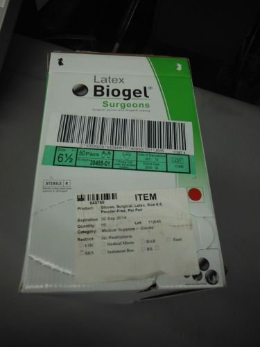 BIOGEL SURGEONS LATEX LOT OF 100 PAIRS SIZE 5.5 REF 30455