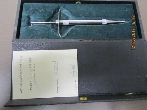 Vintage Applied Research Institute Model A 0.01 ML Syringe