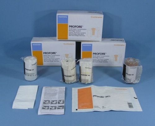 * 3 Smith &amp; Nephew 66020016 Profore Multi-Layer Compression Bandage System NEW *