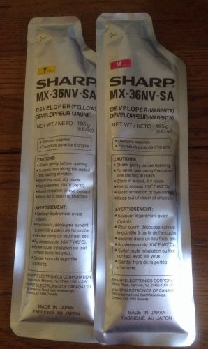 SHARP Developer -Magenta &amp; Yellow - MX-36NV-SA