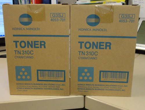 Konica Minolta OEM toner Cyan TN310C Lot of 2