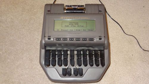 STENOGRAPH STENTURA 8000LX PROFESSIONAL COURT REPORTER WRITER W/ AC ADAPTER