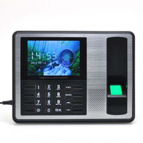 Self-Service Fingerprint Time Attendance - 4 Inch TFT Screen