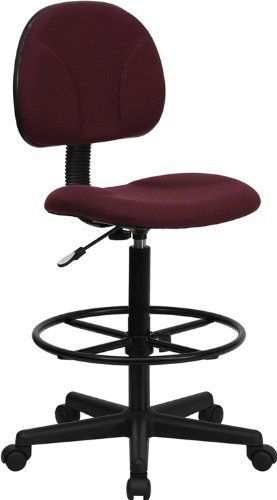 Flash Furniture BT-659-BY-GG Burgundy Fabric Multi-Functional Ergonomic Drafting