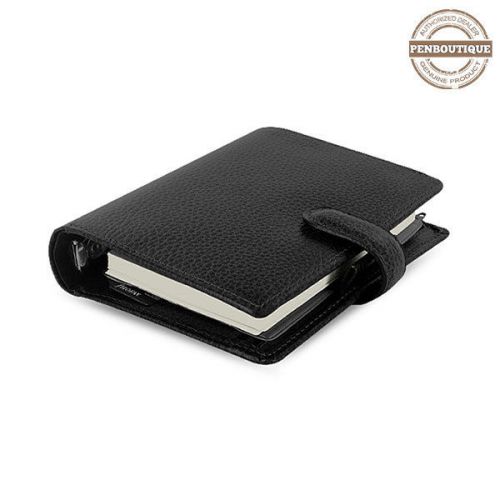 Filofax Finsbury Black Pocket Organizer