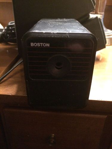 Boston Electric Pencil Sharpener Model 18 Black Case Works Great USA