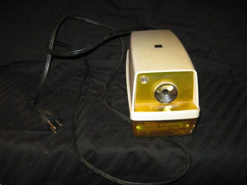 Vintage Retro Panasonic Point-O-Matic KP-33A Yellow Electric Pencil Sharpener