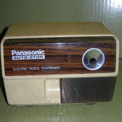 Vintage PENCIL SHARPENER Panasonic AUTO-STOP Electric Model KP-110