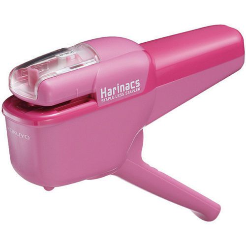 Kokuyo Harinacs Stapleless Stapler 10 Sheets Pink  JAPAN  SLN-MSH110P  NEW