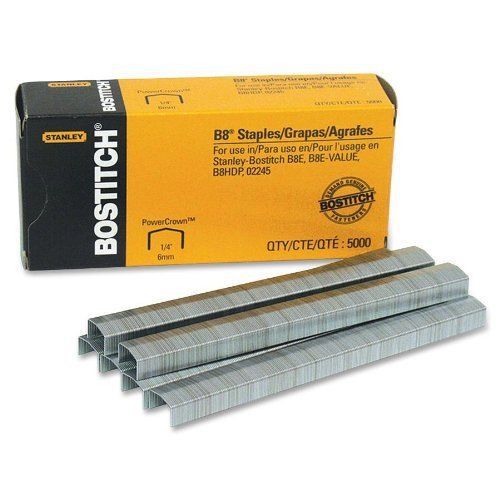 Stanley-bostitch b8 powercrown staples - 0.25&#034; leg - 0.50&#034; crown - (stcr211514) for sale