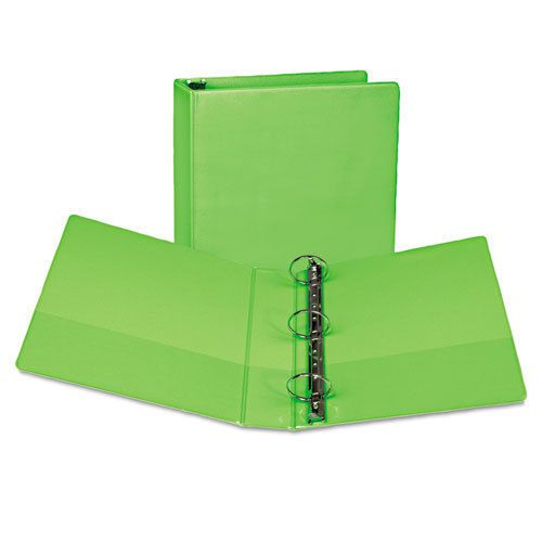 Fashion View Binder, Round Ring, 11 x 8-1/2, 2&#034; Capacity, Lime, 2/Pack
