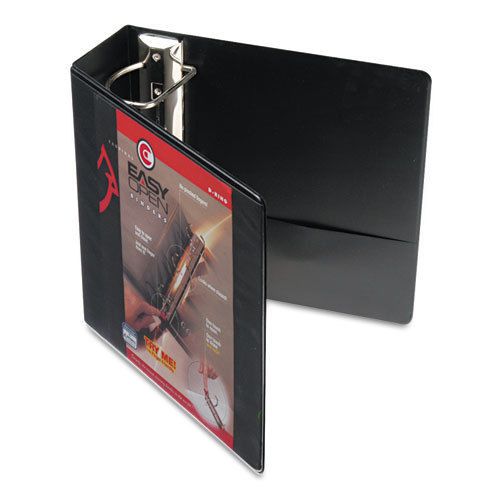 Easy Open ClearVue Locking Slant-D Ring Binder, 4&#034;, Black