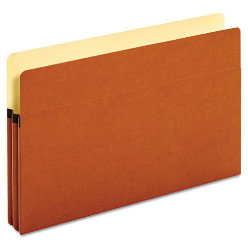 Bulk File Pockets, 1 3/4&#034; Expansion, Legal, Redrope, 50/CT