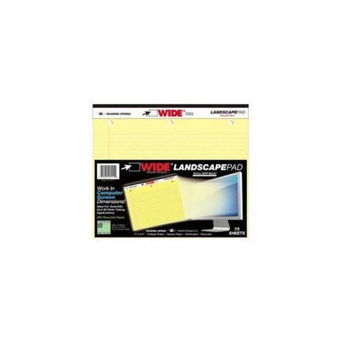 Roaring Spring Wide Landscape College-rule Pad - 75 Sheet - 20 Lb - (95511)