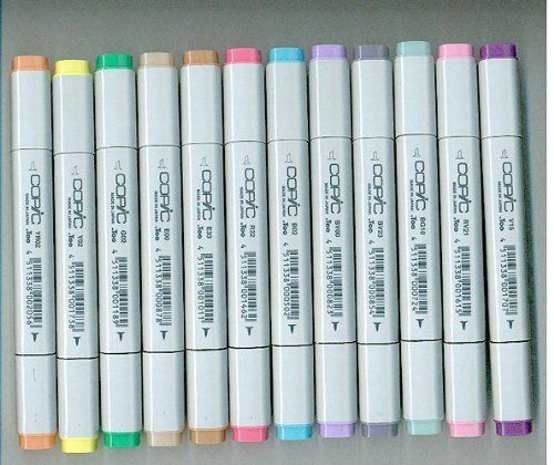 Copic Markers 12-Piece Stamping Soft Pastel Set [Misc.]