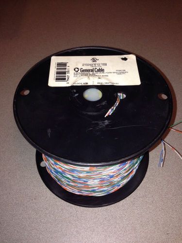 General cable spool of 900 feet cross connect wire 5 conductor 24 ga for sale