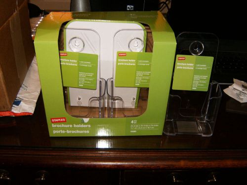 STAPLES PLASTIC BROCHURE HOLDERS 5