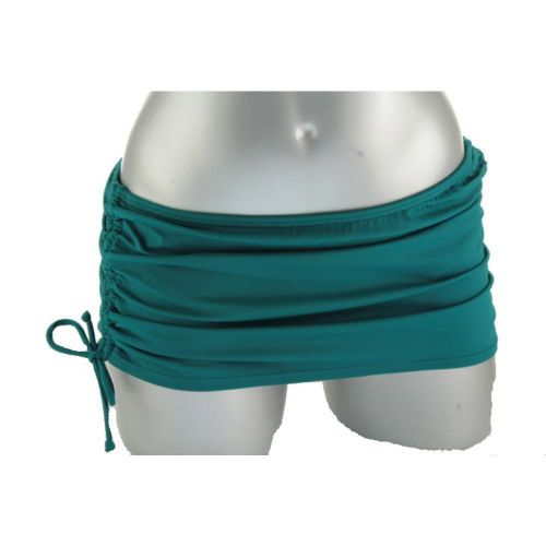 Victorias Secret Skirtini S~TEAL GREEN Cinch Ties bikini swim bottoms Beach Sexy