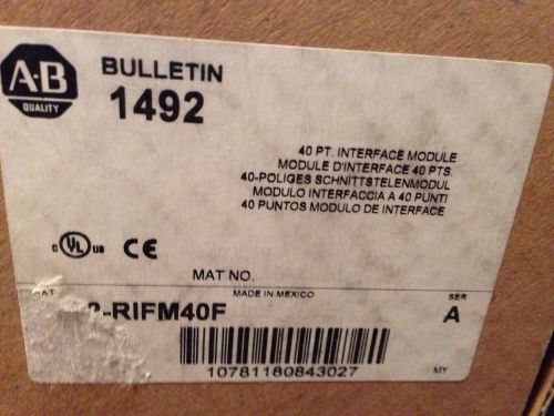 Allen Bradley 1492-RIFM40F.  NIB