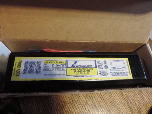 NIB ADVANCE Rapid Start Ballast    R140TP     120V   R140-1-TP