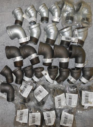 Steam punk starter kit. 35 piece wholesale lot of  steel street elbows for sale