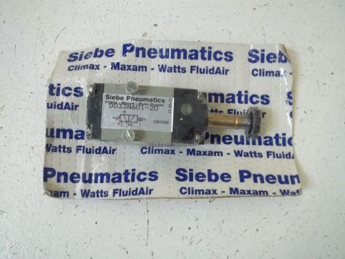 SIEBE PNEUMATICS D033N601-20 PNEUMATIC VALVE *ORIGINAL PACKAGE*