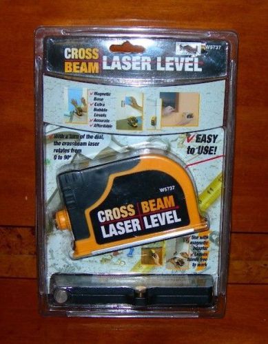 Cross beam laser level. cross beam and magnetic adapter. cross beam rotates. for sale