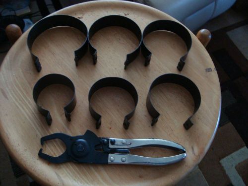 Snap on / blue point tool rc980 piston ring compressor pliers set 2 7/8 to 4 3/8 for sale