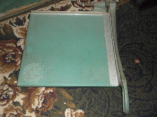 photo paper cutter vintage 16&#034; grid PREMIER PHOTO MATERIALS CO GUILLOTINE