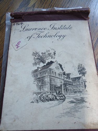 Vintage Lawrence Institute of Technology Printing Press Plate