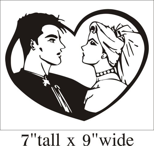 2X Cozy Couple Funny Car Truck Bumper Vinyl Sticker Decal Decor Art Gift -1639