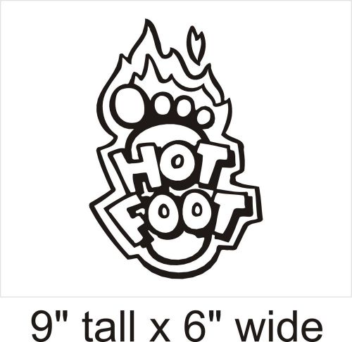 2X Hot Foot Silhouette Funny Car Vinyl Sticker Decal Truck Window Laptop FD79