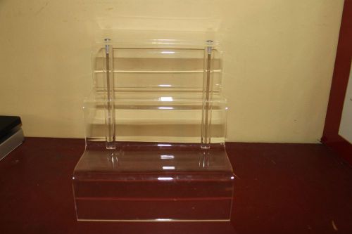 1/8&#034; Thick Acrylic Display 3 Shelf Riser Jewlery or Collection Display Piece