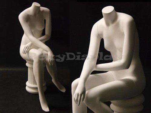 Female Fiberglass Headless style Mannequin Dress Form Display #MD-A7BW2