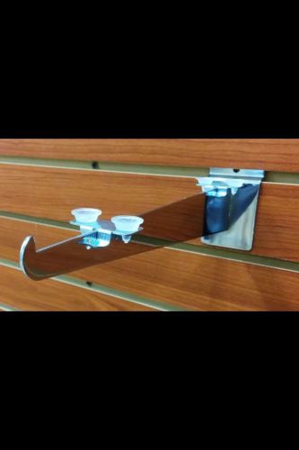 Shelf Rest w/ Snap In Clip &amp; Rubber Cushion for Glass &amp; Wood Shelves - Lot Of 24