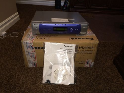 Panasonic wj-nd300a/1000t network disk recorder for sale