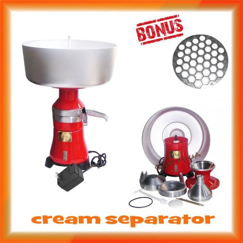 OVERALL METAL MILK CREAM ELECTRIC CENTRIFUGAL SEPARATOR 80L/h #18 110V USA PLUG