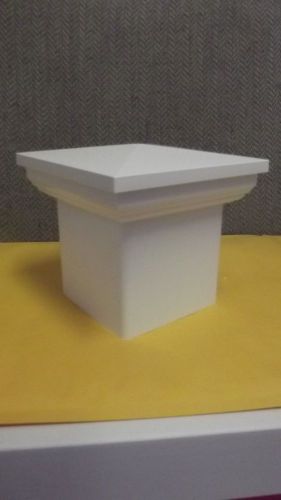 4X4 PVC Fence Post New England Caps Tops Vinyl White 4 x 4 (4pcs)