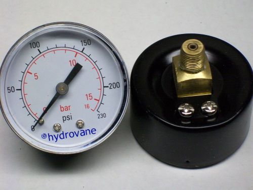 2 air compressor parts gauge 0 - 230 psi 0 - 16 bar tools buy one get one fr for sale