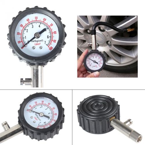 Auto  Car Truck Tyre Tire Air Pressure Gauge Dial Meter Vehicle Tester Tool