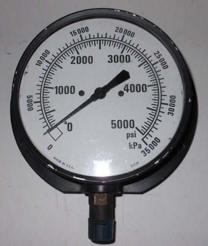 Marshall Town 90777 6&#034; Pressure Gauge 0-5000 PSI 35000kPa 1/2&#034; Bottom Connection