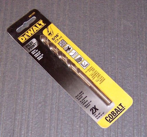 DEWALT DW1220 5/16&#034; Cobalt Pilot Point Twist Drill Bit