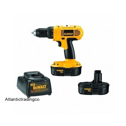 New Dewalt Cordless Drill  DC970K-2 Driver 18v Volt Nicd Drilldriver Tool Kit