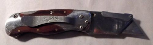 Sheffield Folding Box Cutter Knife with belt attachment