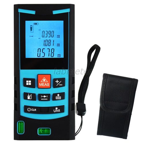 80m Laser Distance Meter w/ built-in  leveling bubble &amp; Multi-Purpose End Piece