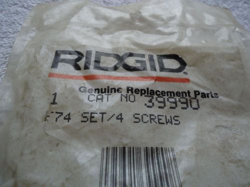 RIDGID F74 SET OF 4 SCREWS CATLOG # 39990 L@@K