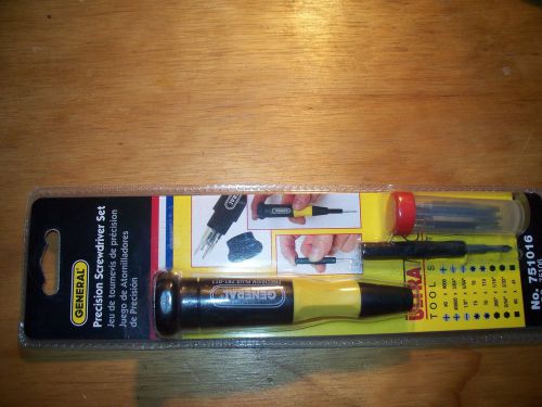 GENERAL  16-IN-1 PRECISION SCREWDRIVER SET    NEW   #751016