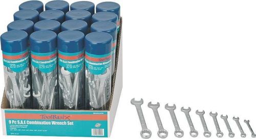 Toolbasix 9 Piece SAE Combo Wrench Set