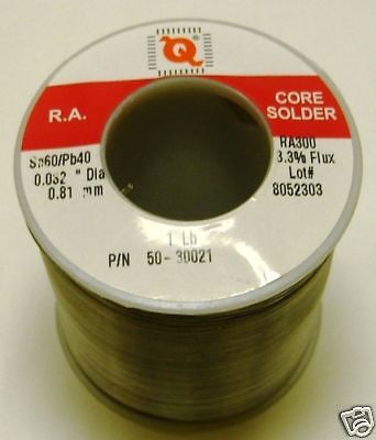 New 1 LB Qualitek 50-30021 Roll of Solder Wire 60/40