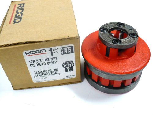 NEW Ridgid 37475 12-R 3/8&#034; NPT Die Head Complete High-Speed